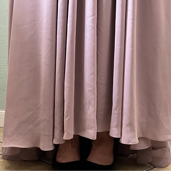 JJ’s HOUSE DRESS A- line Scoop Asymmetrical Chiffon Evening Dress - Picture 5 of 13